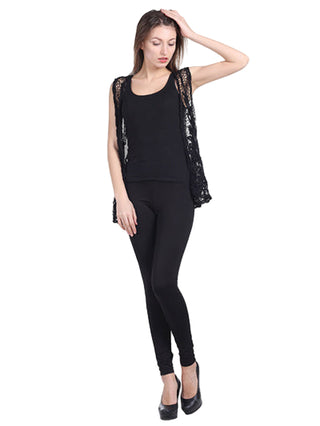 D&W Lace Knit Vest