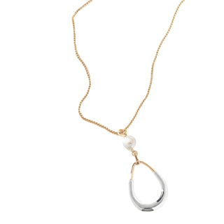 Merx Pearl Oval Necklace