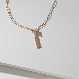 Merx Champagne /Rhinestone Necklace