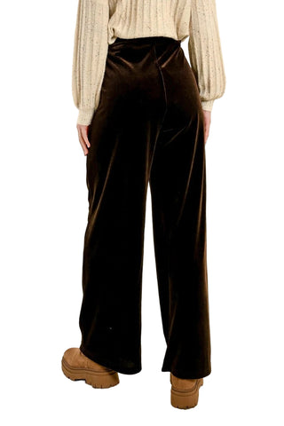 Molly Bracken Flowing Velvet Panne Pant