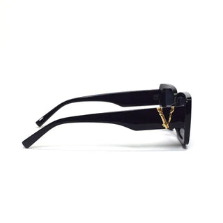 Luv and Co. Sunglasses Black with gold V