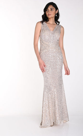 Sequin sleeveless Gown