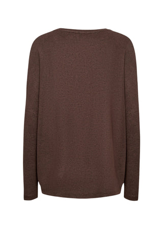 Brown sweater on a white background
