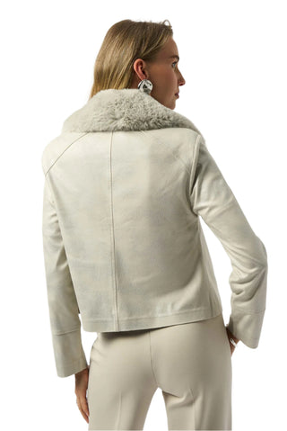 Joseph Ribkoff  Jacket with Faux Fur Collar