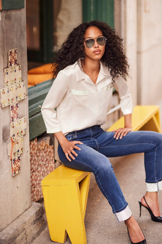 Frank Lyman Satin Blouse
