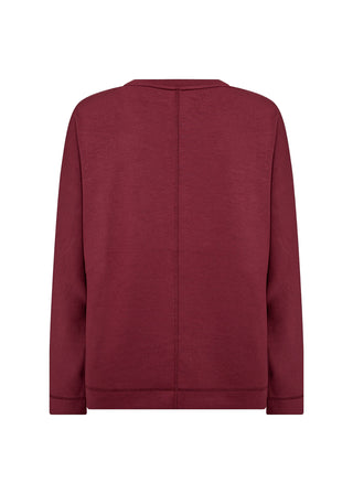 Maroon sweatshirt on a white background
