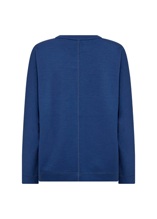 Blue sweater on a white background