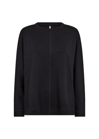 Black sweatshirt on a white background