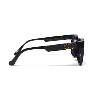 Luv and Co. Chanel Inspired Black Frame Sunglasses