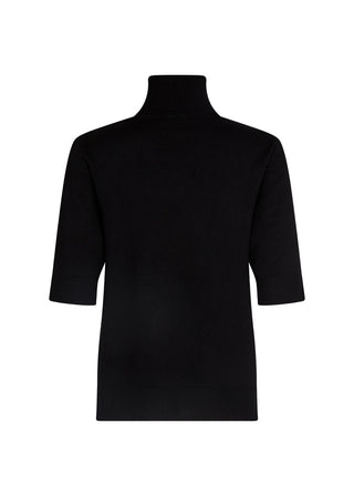 Black turtleneck shirt on a white background