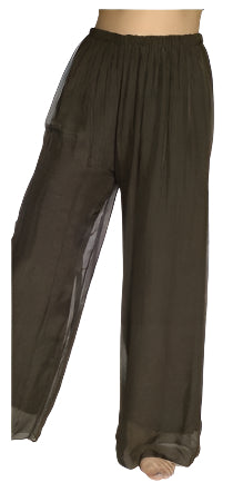 Amorosa Silk Overlay Pants