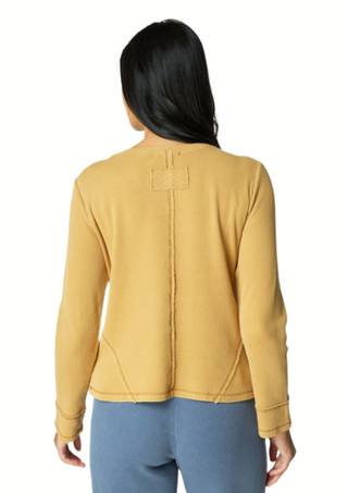 Escape Wrap Seamed V Neck