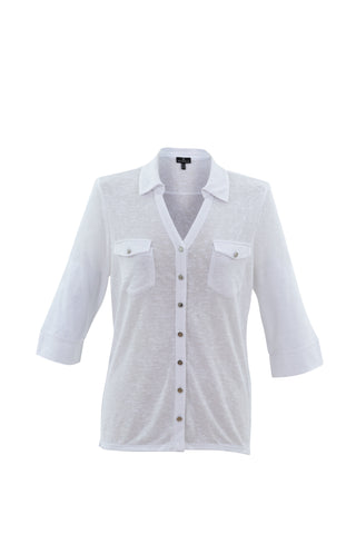 Marble collared shirt