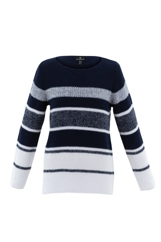 Marble boatneck sweater