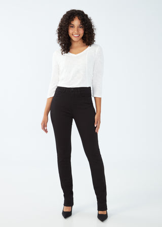 FDJ Suzanne Black Denim Pant Petite - Basic