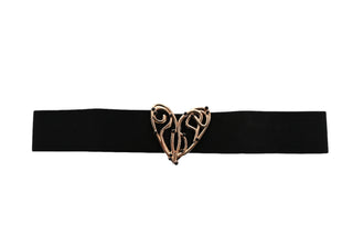 Frank Lyman Gold Heart Stretch Belt