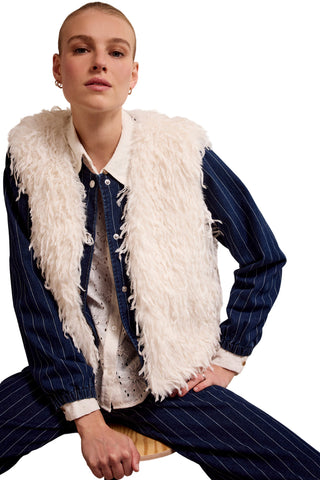 Tramontana Faux Feather Vest