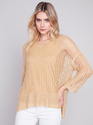 Fishnet Crochet Sweater