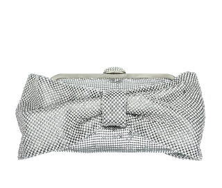 Crystale Rhinestone Bow Clutch