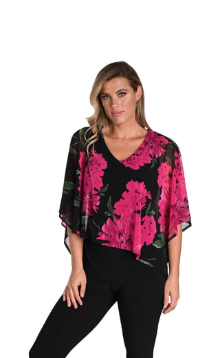 Chiffon floral overlay Top