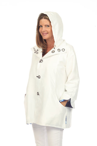 Oopera Reversible  White Raincoat