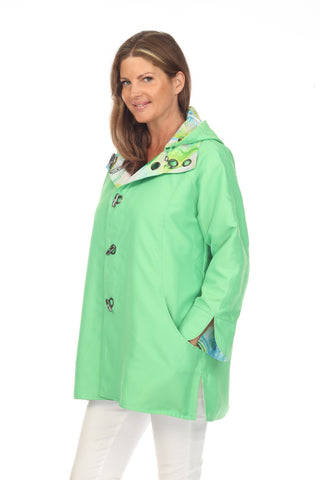 Oopera Reversible Green Raincoat