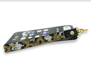 J. Kent Phone/Purse Lanyard Leopard Gold