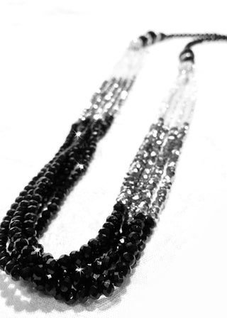 J. Kent Cinderella Necklace Black / Silver