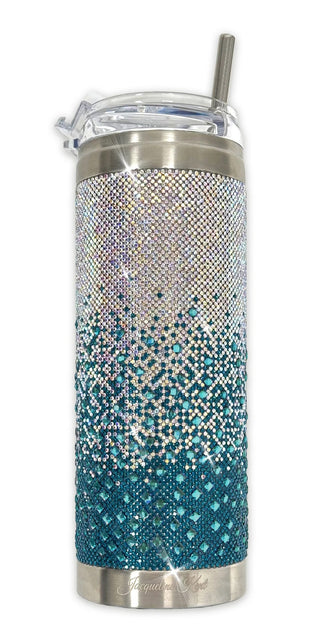 J. Kent Tumbler Ombre Teal Crystal