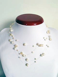 Opal & Tide String Pearl Necklace