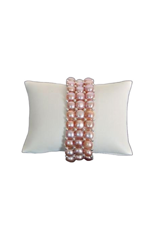 Opal & Tide Cultured Pearl 3 Strand Bracelet
