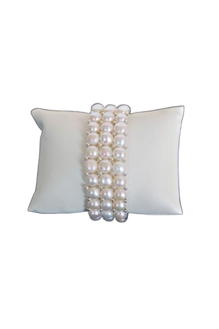 Opal & Tide Cultured Pearl 3 Strand Bracelet