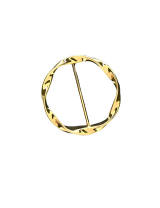 AquaLuxe Gold Twist Scarf/Sarong Buckle