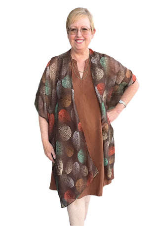 AquaLuxe Leaves Kimono