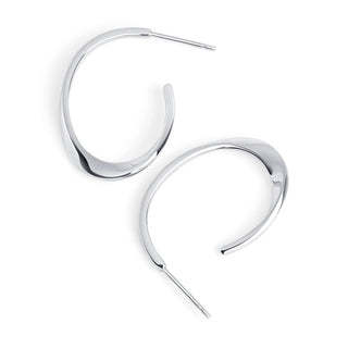 AquaLuxe Twisted Hoop Earrings