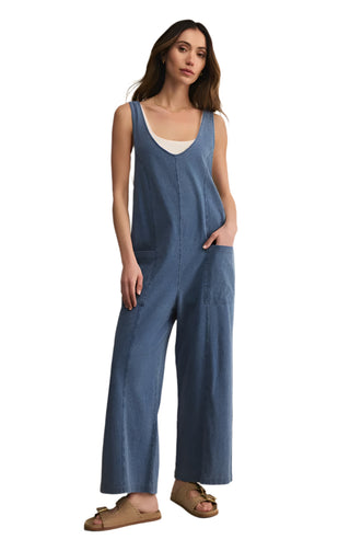 Z Supply Everyday Jersey Denim Jumpsuit