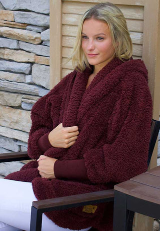 Nordic Beach CoverUp ~ Chocolate Cherry