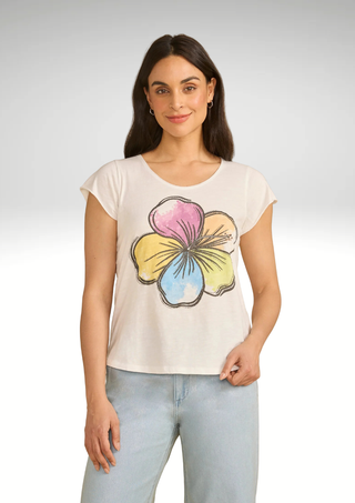 FDJ Rainbow Flower Graphic T-Shirt