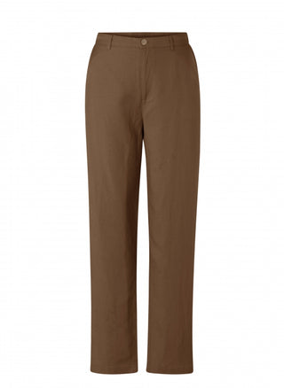 Yest Button Fly Trouser Dark Brown - 4238