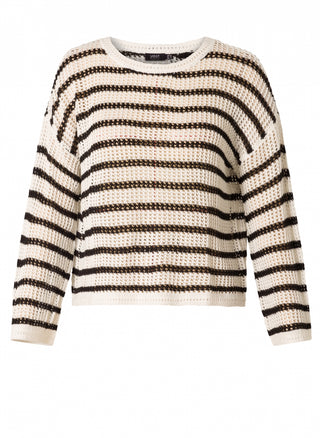 Open knit pull over sweater