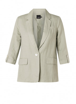 Linen 3/4 sleeve blazer