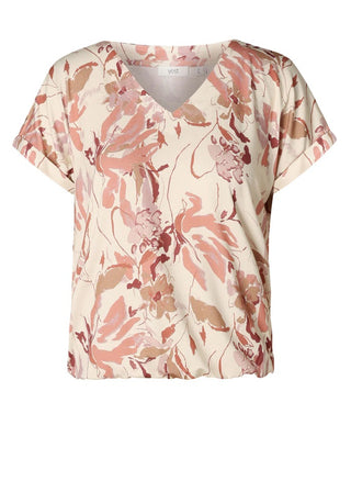 Floral patterned blouse on a white background
