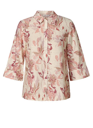 Floral patterned shirt on a white background