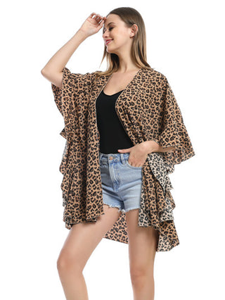 D&W Ruffle Front Kimono