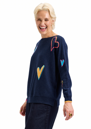 Zacket & Plover Intarsia Heart Sweater