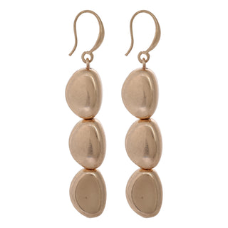 Merx Gold Pebble Tiered Earring