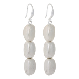 Merx Silver Pebble Tiered Earring