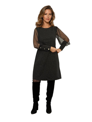 Le Chou Chou Chiffon Sleeved Dress