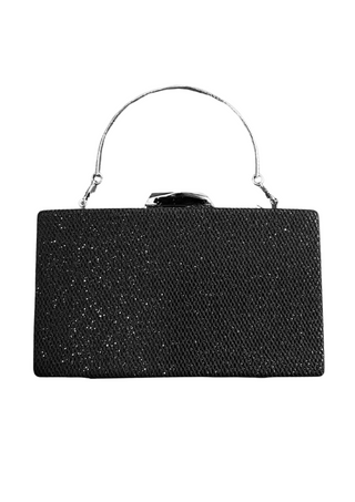 Crystale Rectangle  Shimmer Clutch Purse