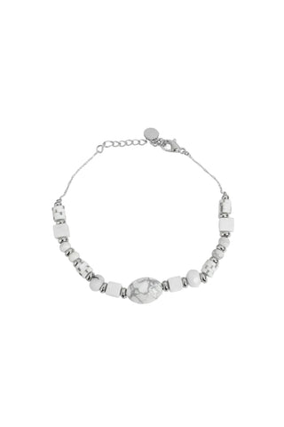 Crystal Waters Howlite Bracelet